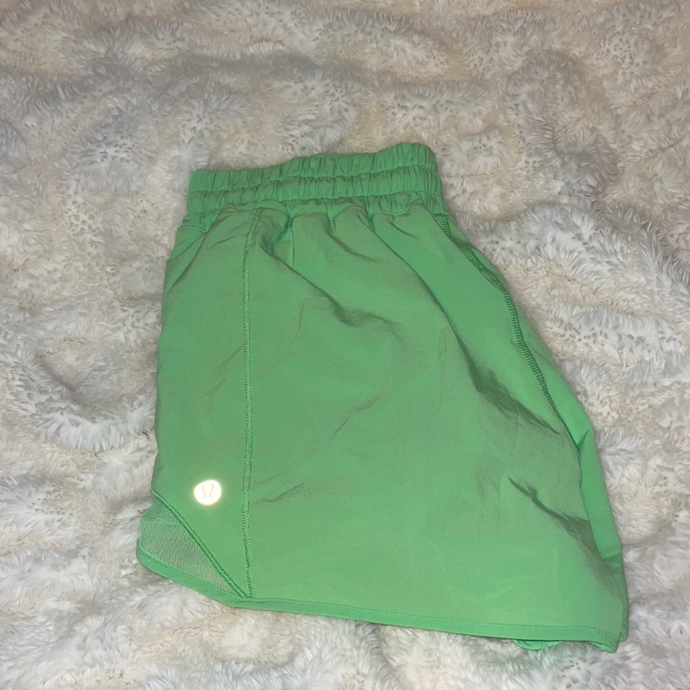 COPY - Neon green lululemon running shorts